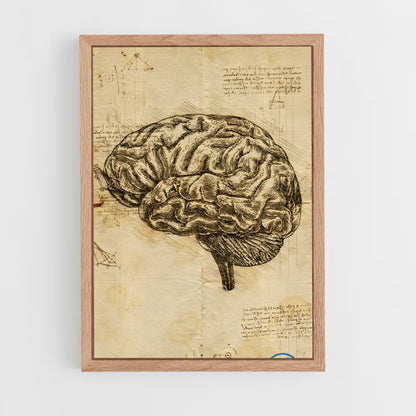 ap-brain anatomy-3 cadre Bois clair