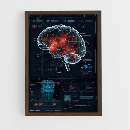 ap-brain scan-3 cadre Bois foncé