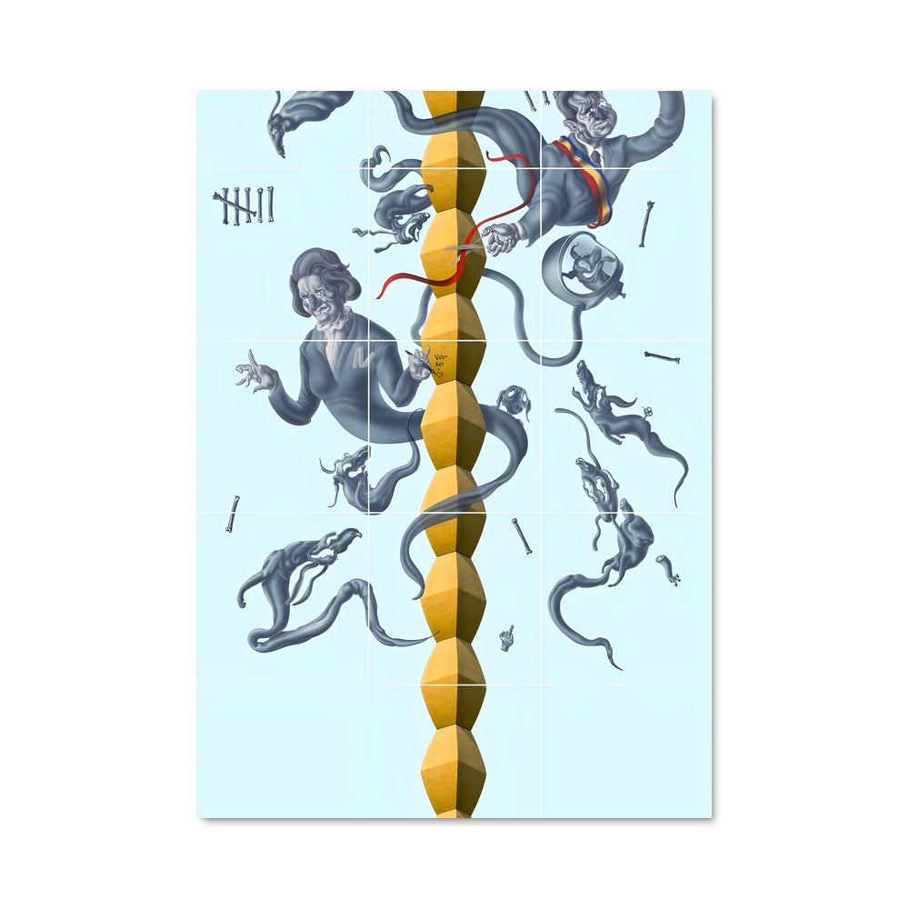 Poster Brancusi endless column 19800