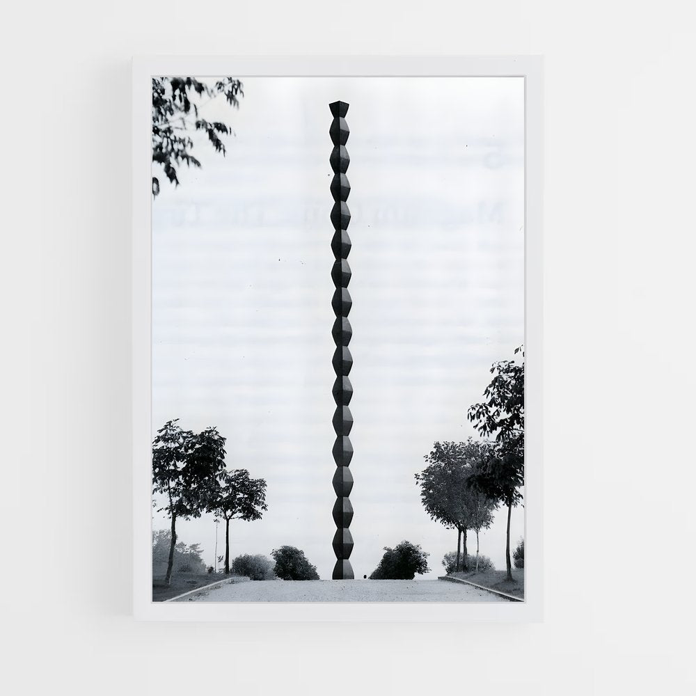 ap-brancusi endless column-1 cadre Blanc