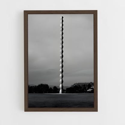 ap-brancusi endless column-4 cadre Bois foncé
