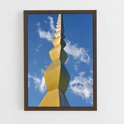 ap-brancusi endless column-6 cadre Bois foncé