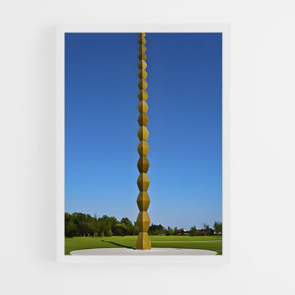 ap-brancusi endless column-8 cadre Blanc