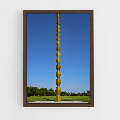 ap-brancusi endless column-8 cadre Bois foncé