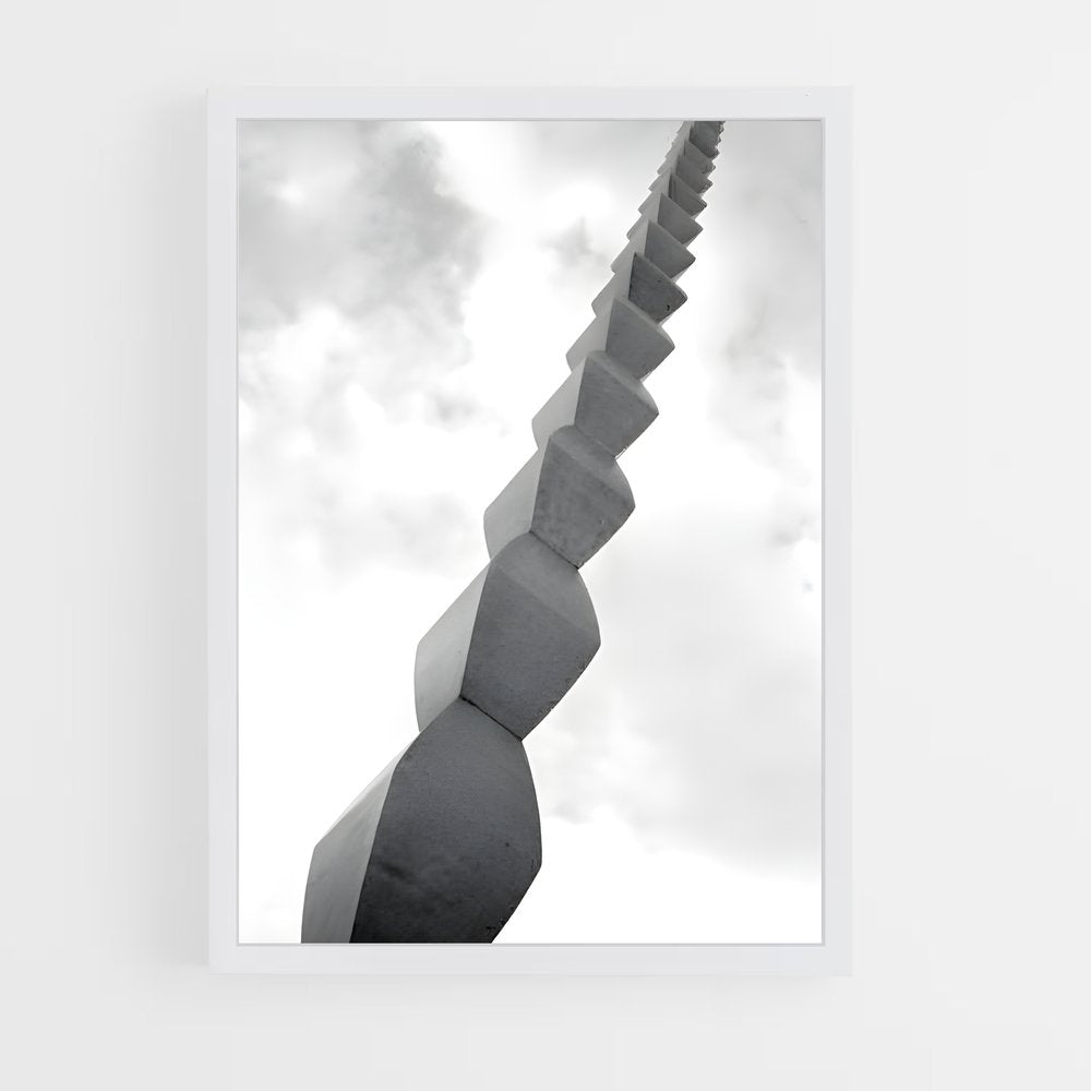 ap-brancusi endless column-9 cadre Blanc