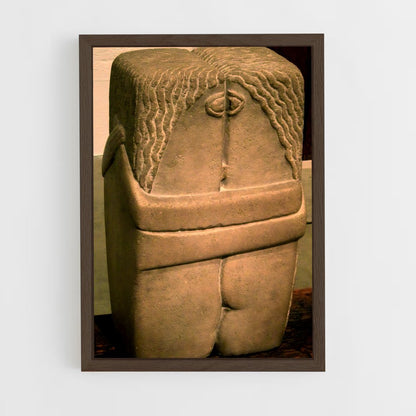 ap-brancusi kiss-3 cadre Bois foncé