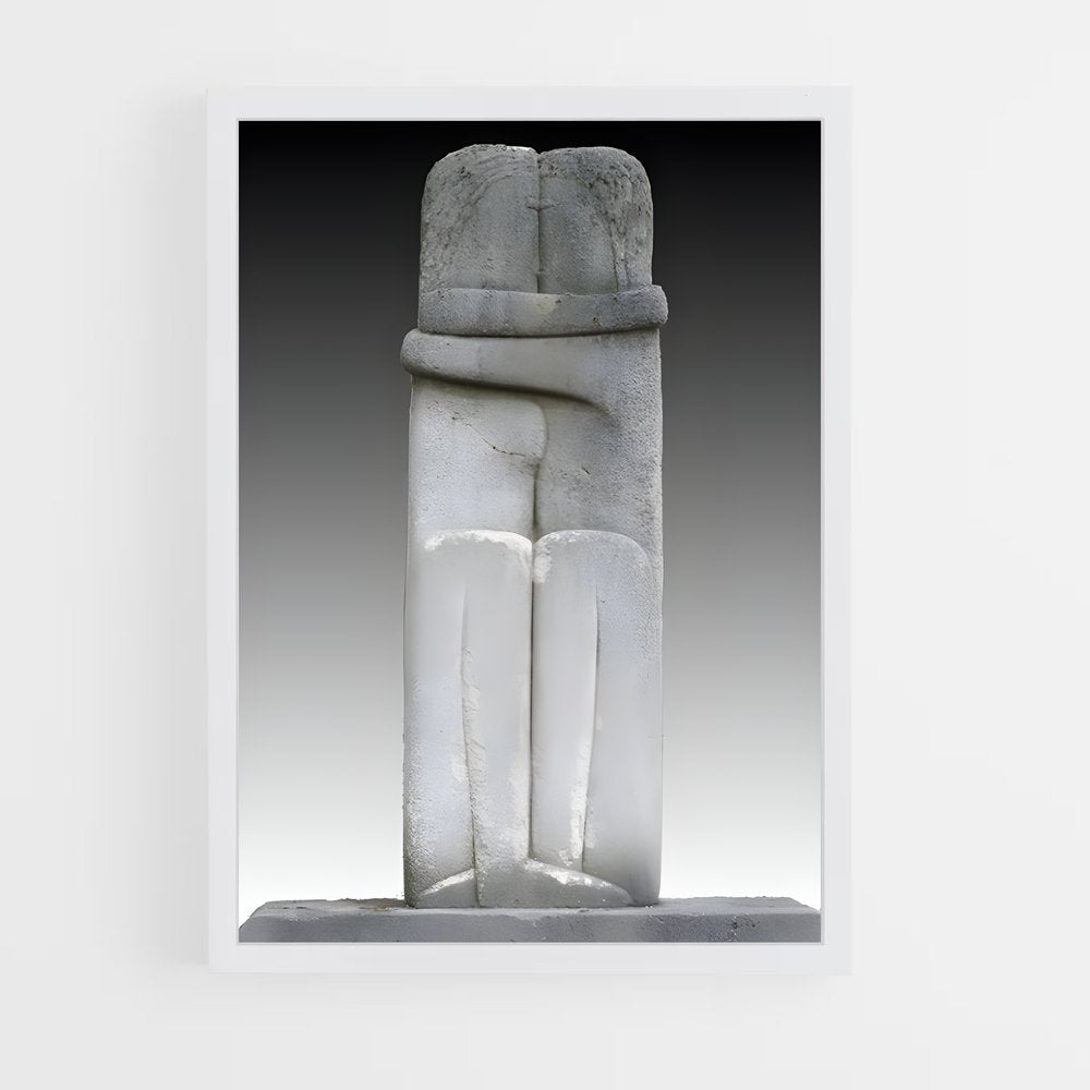 ap-brancusi kiss-6 cadre Blanc