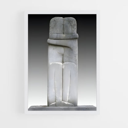 ap-brancusi kiss-6 cadre Blanc