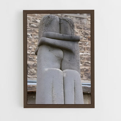 ap-brancusi kiss-7 cadre Bois foncé