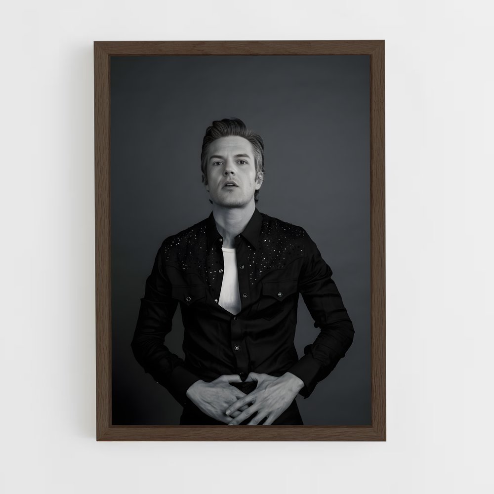 ap-brandon flowers-3 cadre Bois foncé