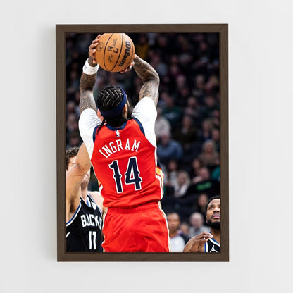 ap-brandon ingram-6 cadre Bois foncé
