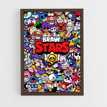 ap-brawl star-2 cadre Bois foncé
