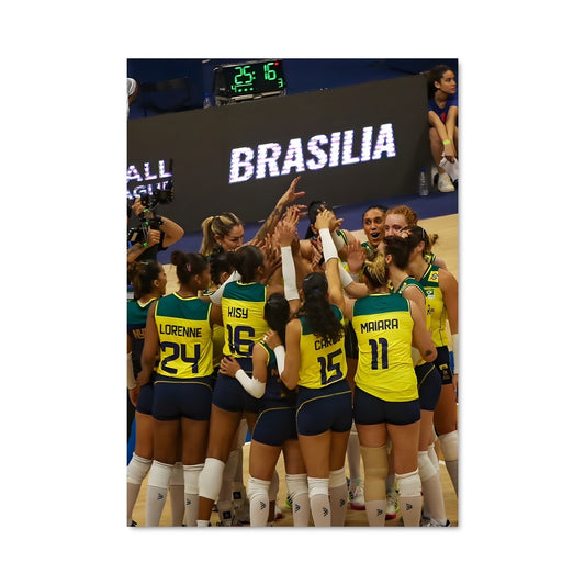Poster Équipe Brésilienne de Volley-Femmes