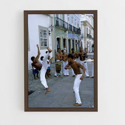 ap-brazilian capoeira confederation-3 cadre Bois foncé