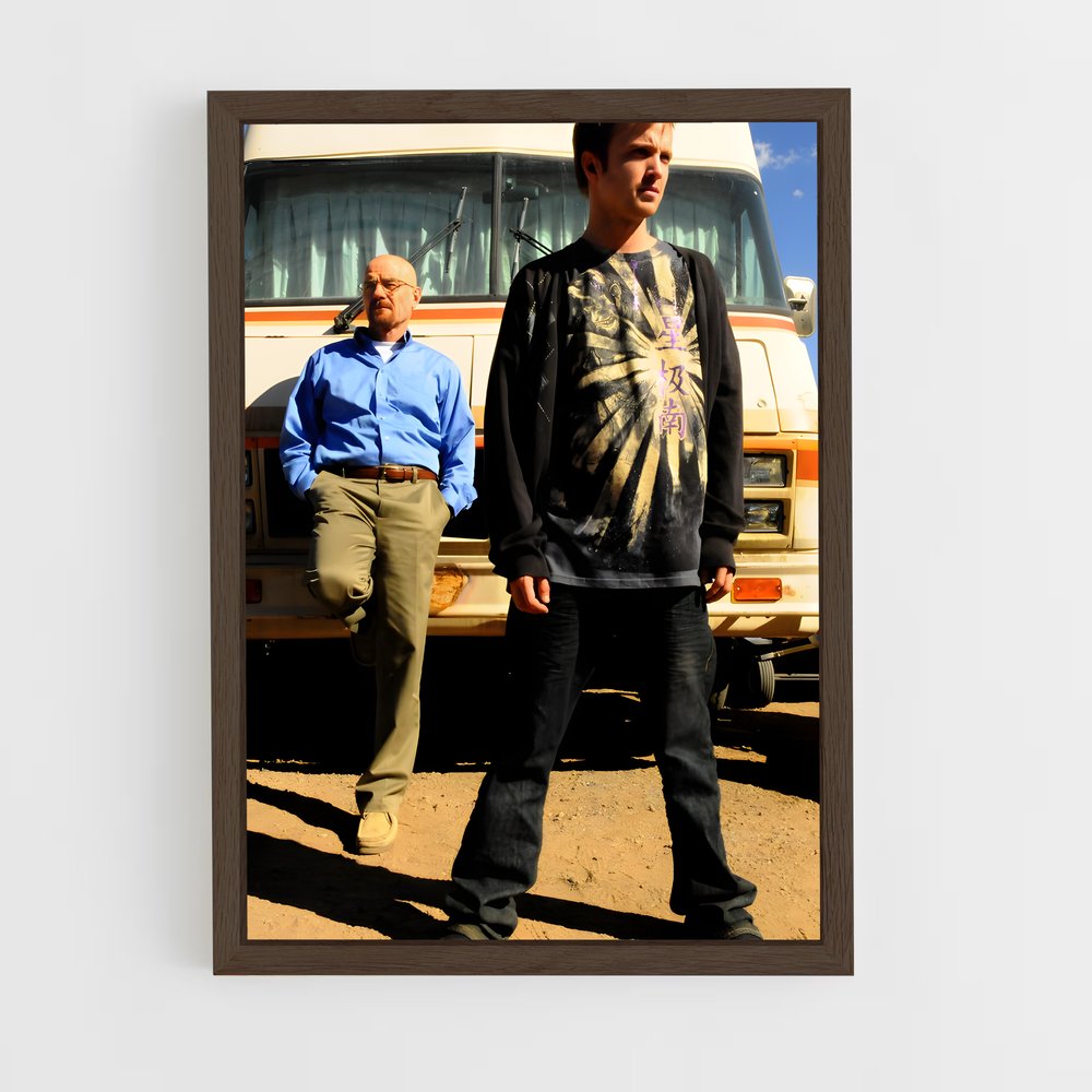 ap-breaking bad-1 cadre Bois foncé