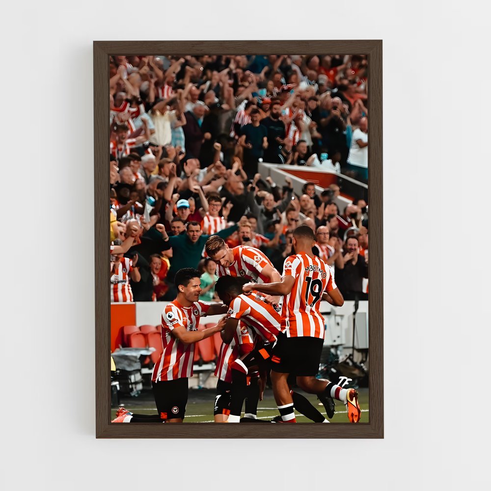 ap-brentford fc-2 cadre Bois foncé