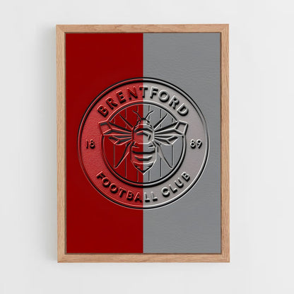 ap-brentford fc-3 cadre Bois clair