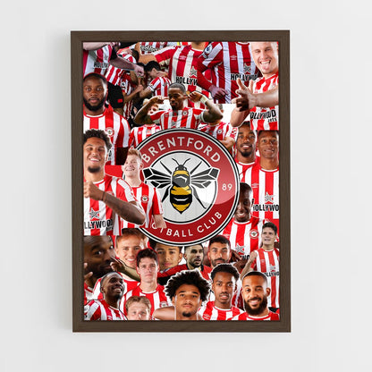 ap-brentford fc-5 cadre Bois foncé