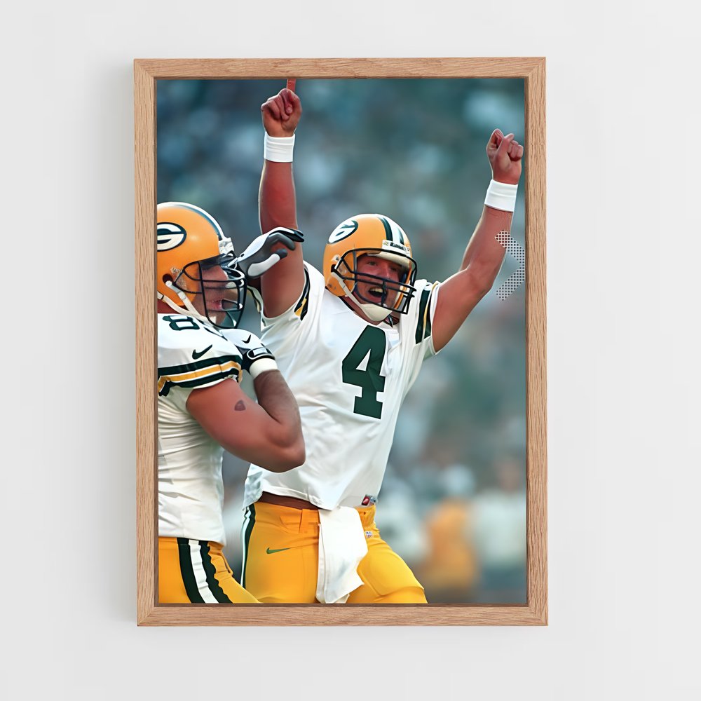 ap-brett favre-4 cadre Bois clair