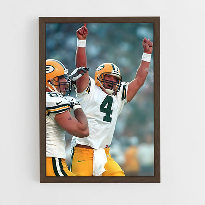 ap-brett favre-4 cadre Bois foncé