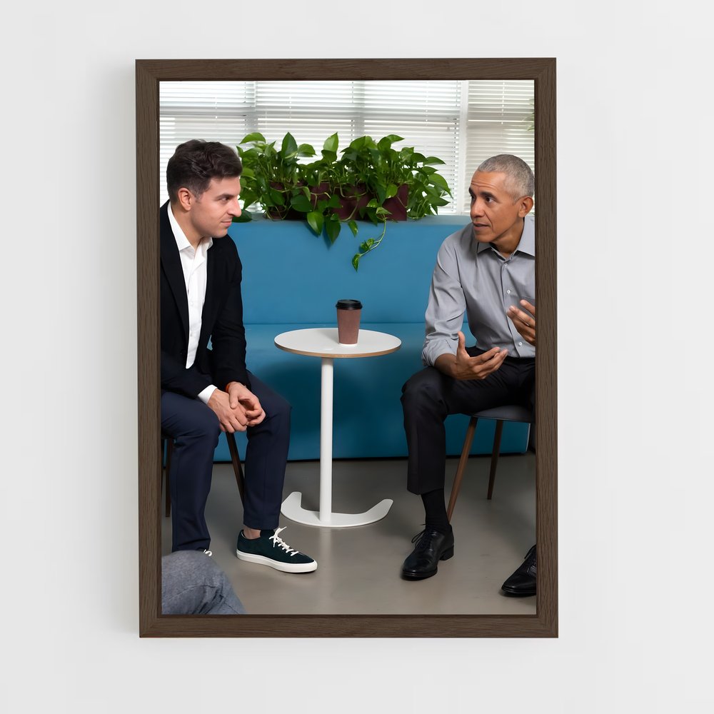 ap-brian chesky-3 cadre Bois foncé