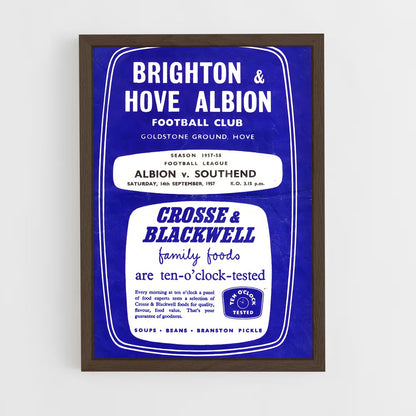 ap-brighton hove albion fc-10 cadre Bois foncé
