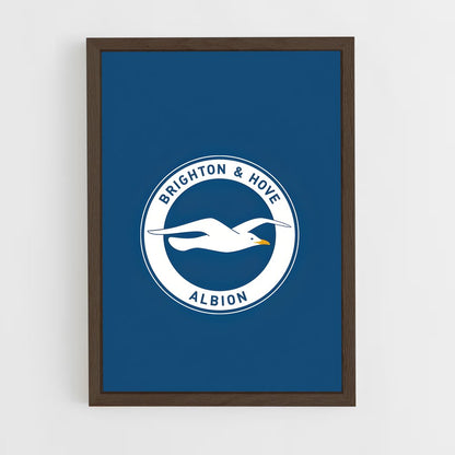 ap-brighton hove albion fc-4 cadre Bois foncé