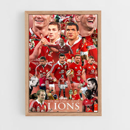 ap-british and irish lions-3 cadre Bois clair