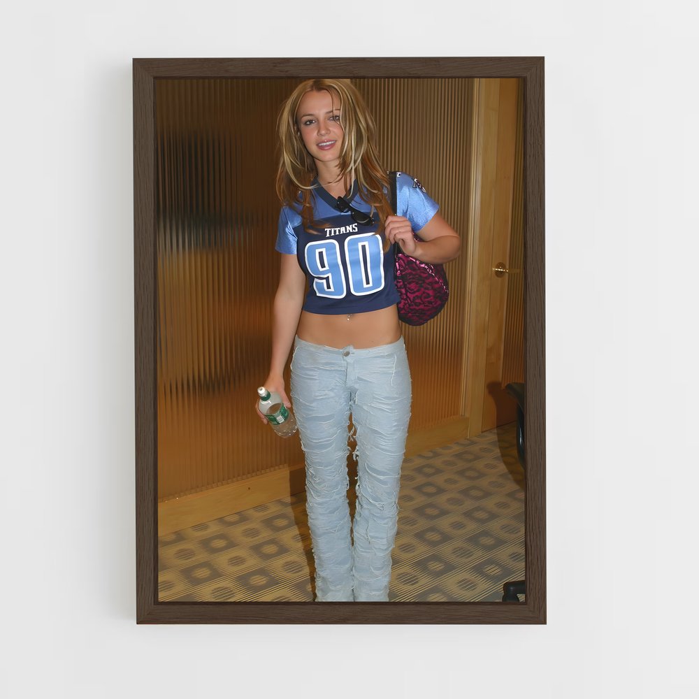 ap-britney spears-5 cadre Bois foncé
