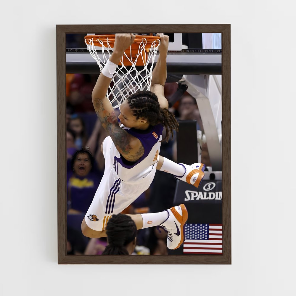 ap-brittney griner-3 cadre Bois foncé