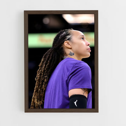 ap-brittney griner-4 cadre Bois foncé