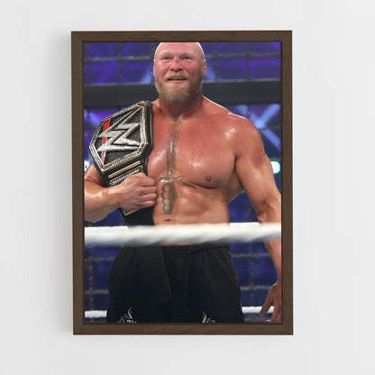 ap-brock lesnar-4 cadre Bois foncé