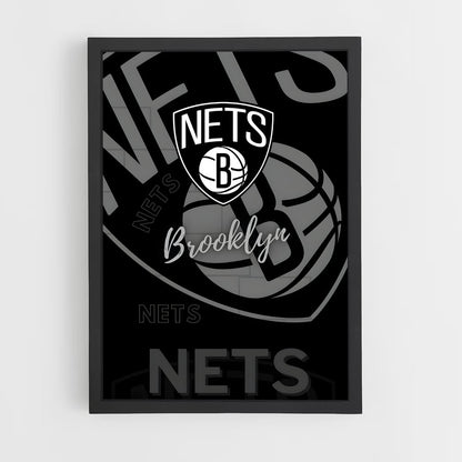 ap-brooklyn nets-2 cadre Noir