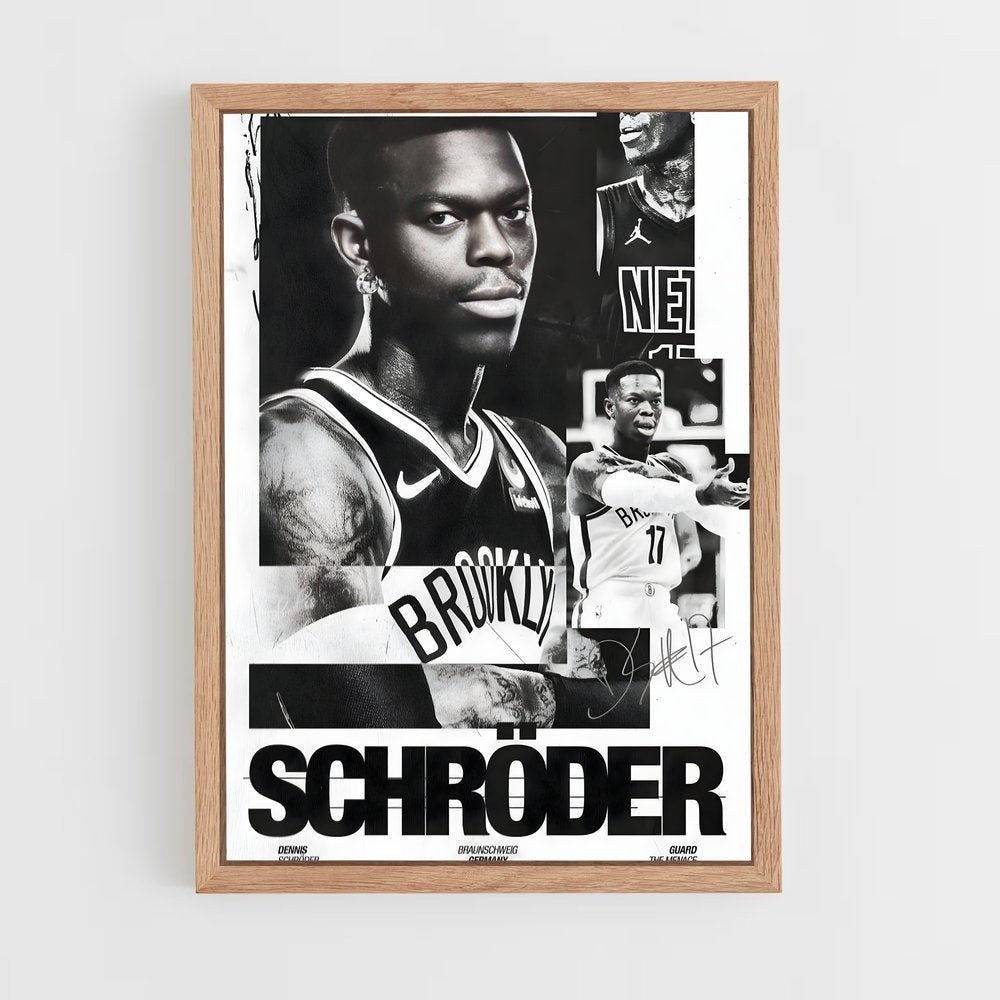 ap-brooklyn nets-3 cadre Bois clair