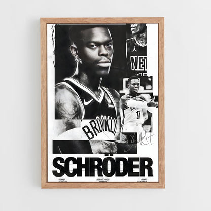 ap-brooklyn nets-3 cadre Bois clair