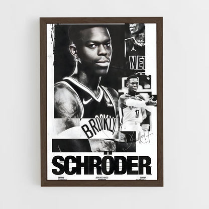 ap-brooklyn nets-3 cadre Bois foncé