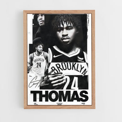 ap-brooklyn nets-4 cadre Bois clair