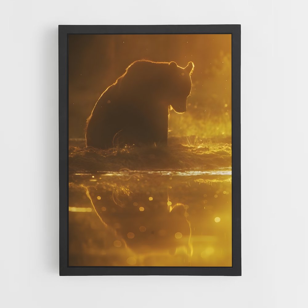 ap-brown bear-5 cadre Noir