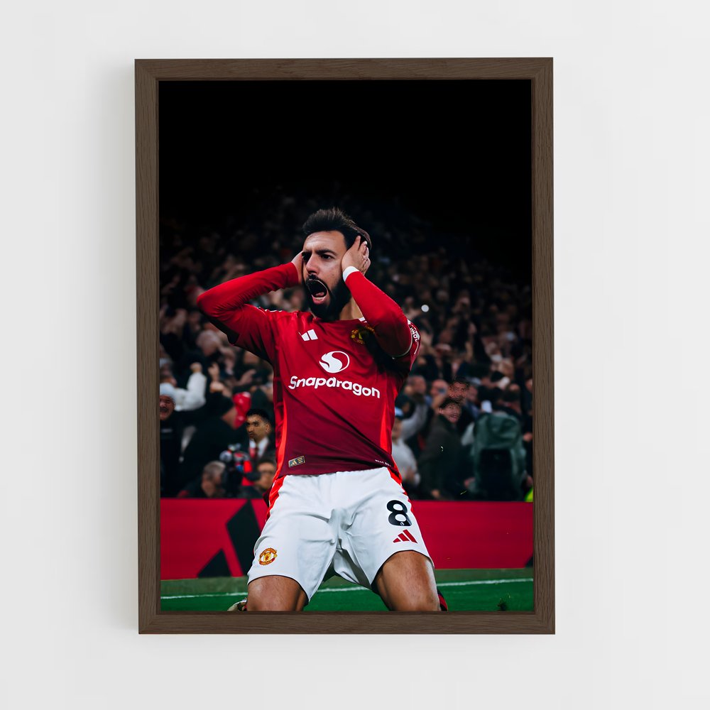 ap-bruno fernandes-4 cadre Bois foncé