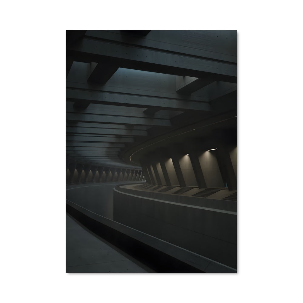 Poster Tunnel Brutaliste