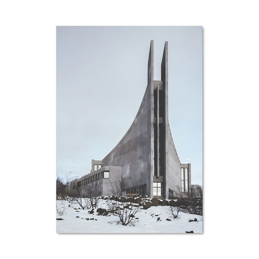 Poster Neige Brutaliste