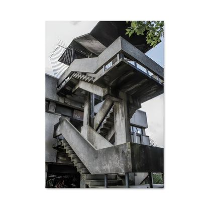 Poster Escalier Brutaliste
