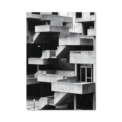 Poster Brutalisme Noir