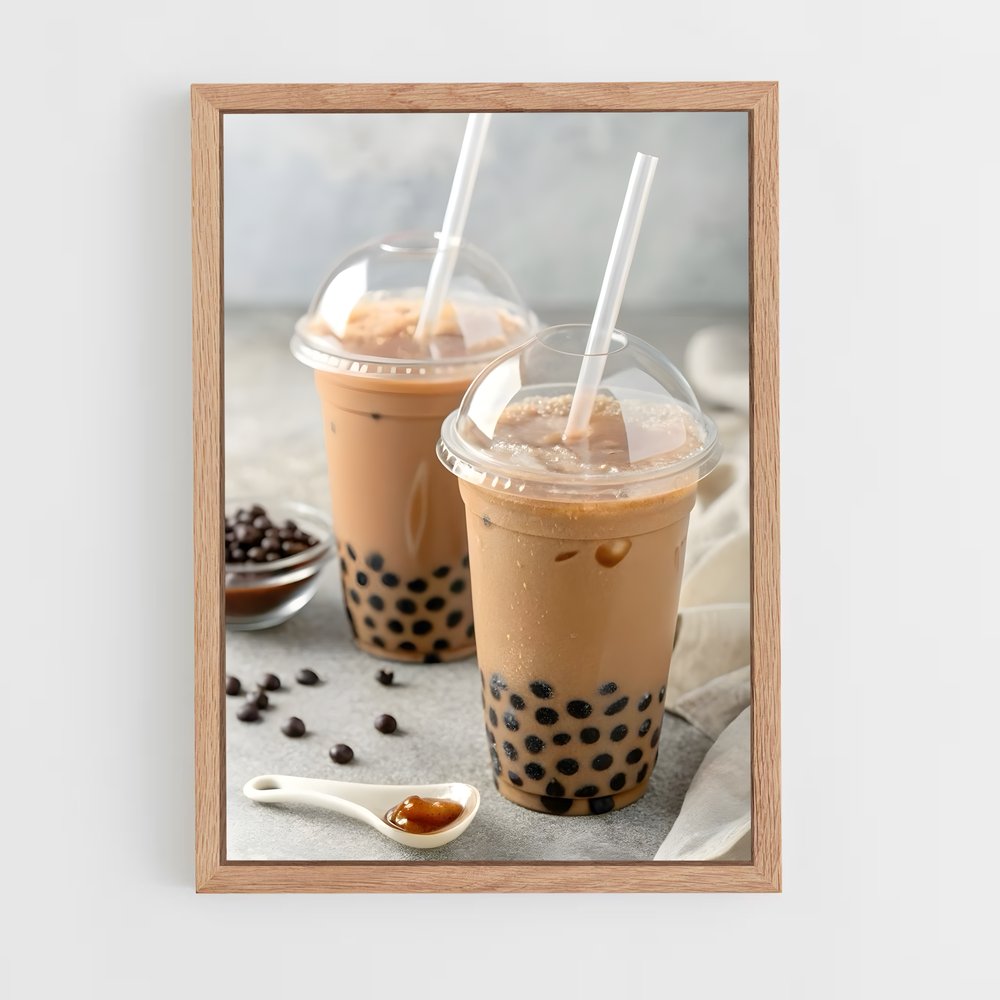 ap-bubble tea-10 cadre Bois clair