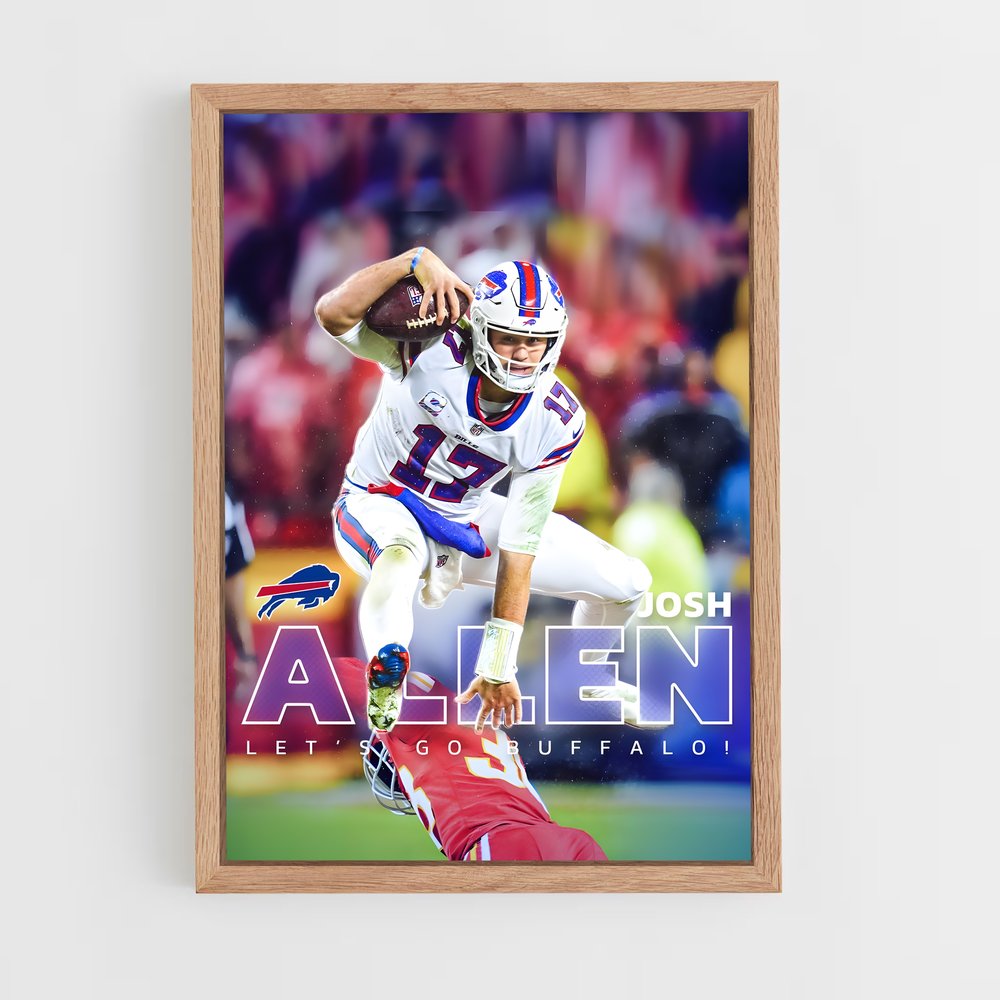 ap-buffalo bills-6 cadre Bois clair