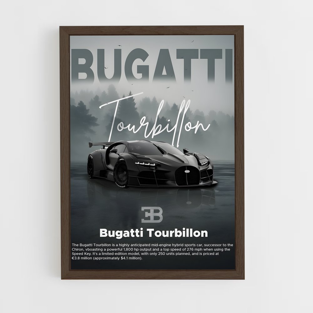 ap-bugatti-4 cadre Bois foncé