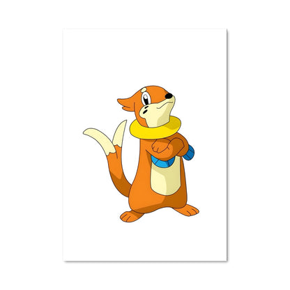 Poster Buizel en Écharpe