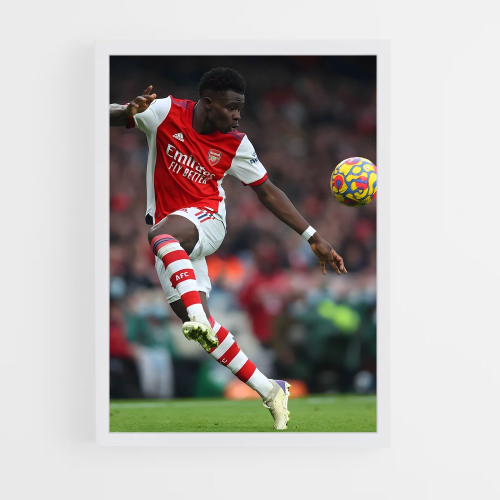 ap-bukayo saka-3 cadre Blanc