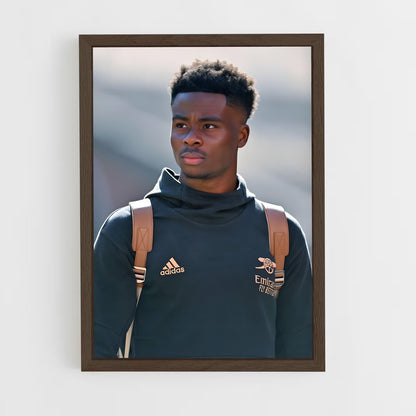 ap-bukayo saka-5 cadre Bois foncé