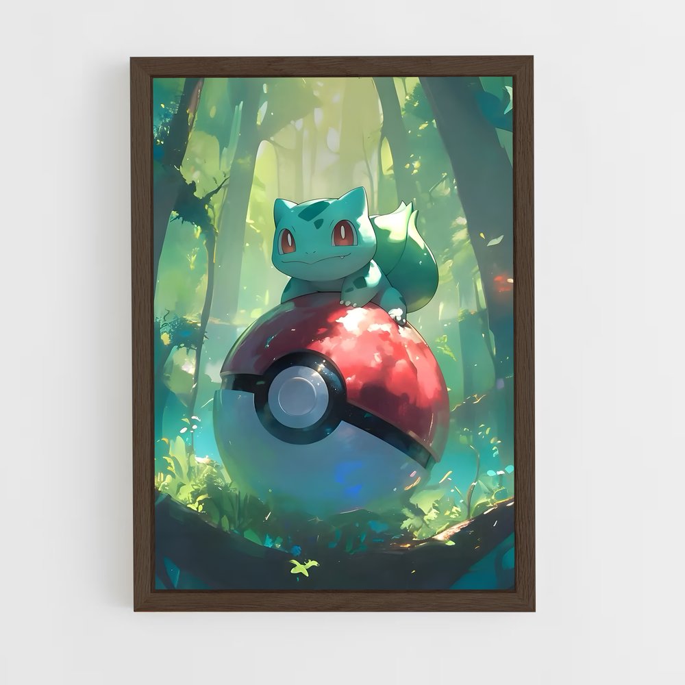 ap-bulbasaur-6 cadre Bois foncé